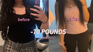 HOW I LOST 70 POUNDS (FULL STORY)