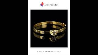 Customized Rare Yellow Sapphire 22KT Gold Pendant By #gempundit | Happy Customer | #craftmanship
