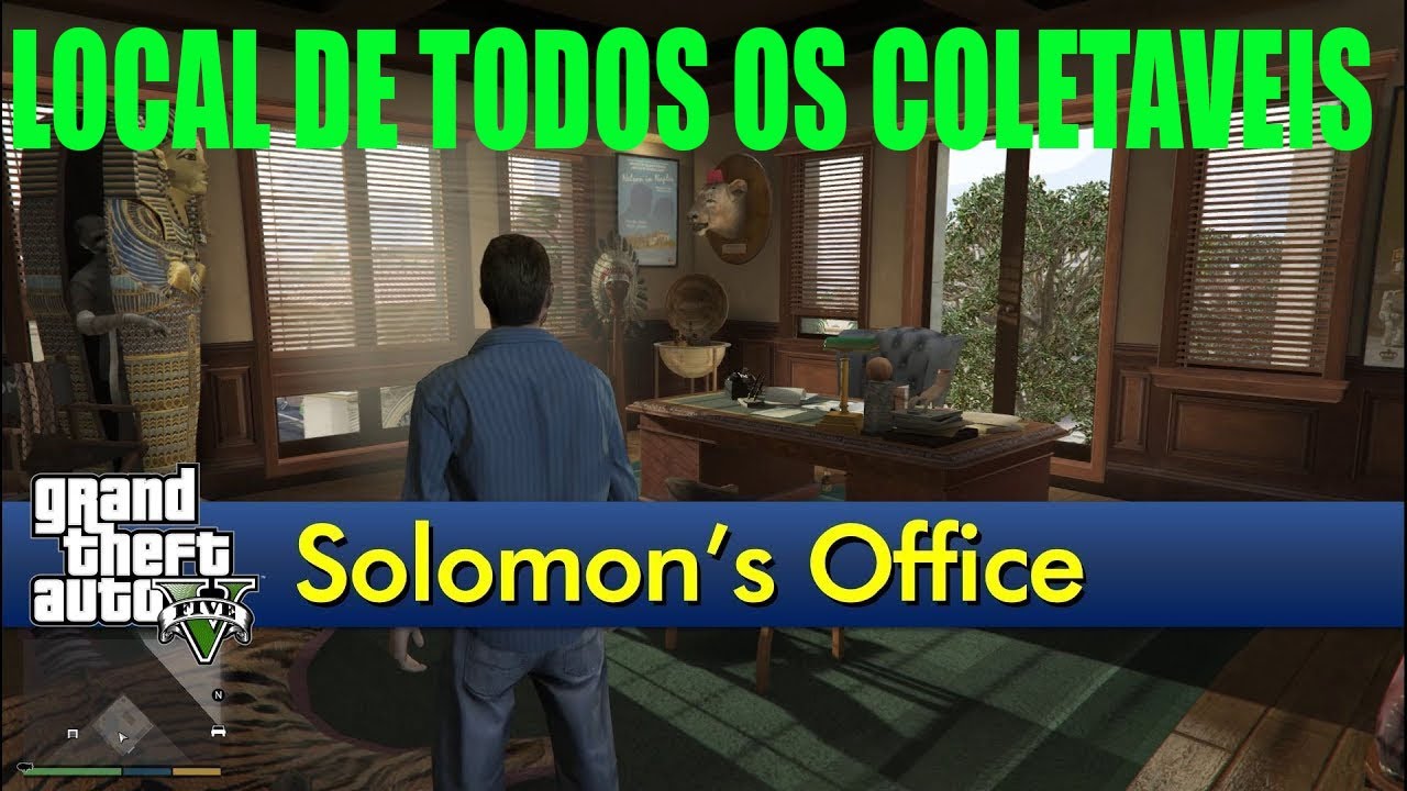 GTA 5 ONLINE LOCALIZAÇÃO TODOS OS COLETÁVEIS DO SOLOMON YouTube