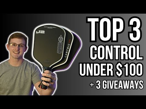 Top 3 Pickleball Paddles UNDER $100 for CONTROL + GIVEAWAYS | J2, Mage Pro, Aiso Centric Reviews