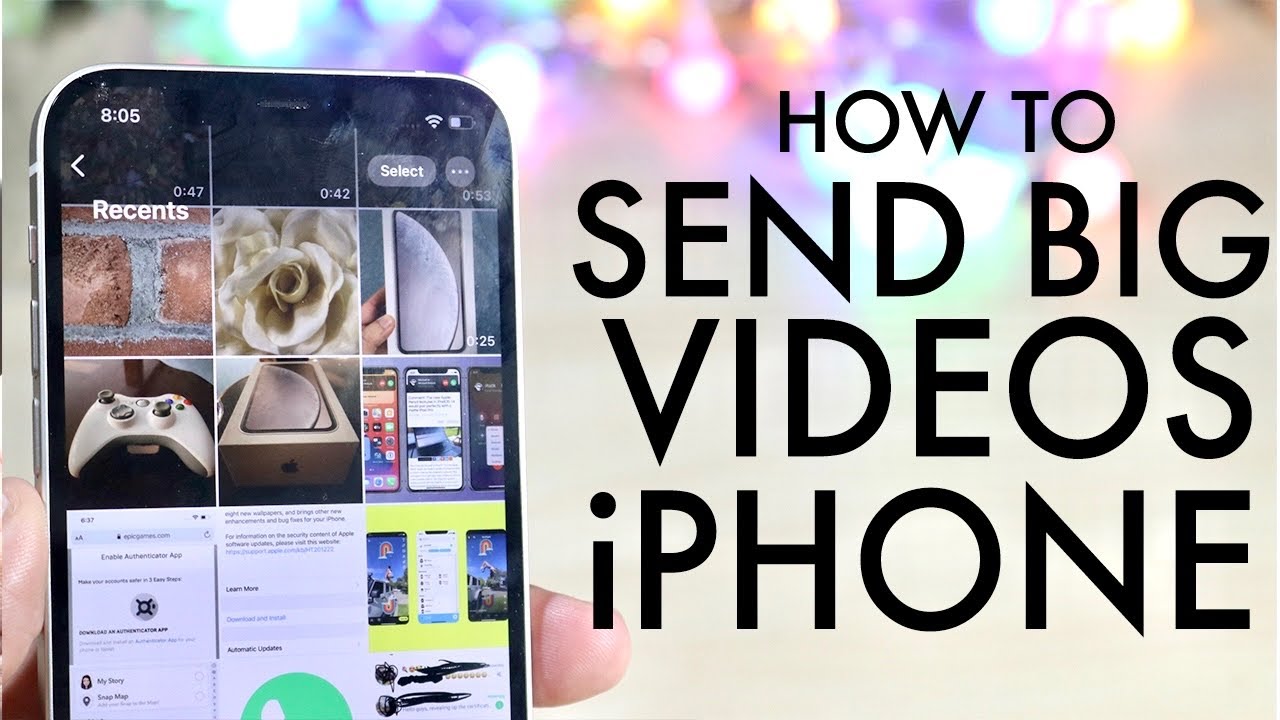 How To Send Large Videos On Iphone! (Imessage / Mail)