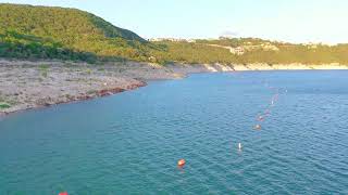 Hippie Hollow Park Clothing Optional Drone Clip Lake Travis and Beach Hiking, Swimming, Boating