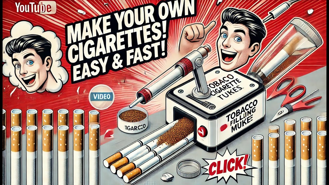 🚬 How to Fill Cigarette Tubes with a Tobacco Filling Machine – Step-by-Step Guide! ⚙️