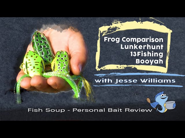 Booyah/13 Fishing/Lunkerhunt Topwater Frog Comparison with Jesse Williams 