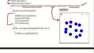 Event classes, sources and listeners