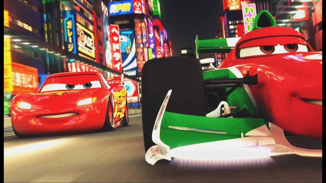 Cars 1, 2 & 3- LIGHTNING MCQUEEN Racing Scenes - YouTube