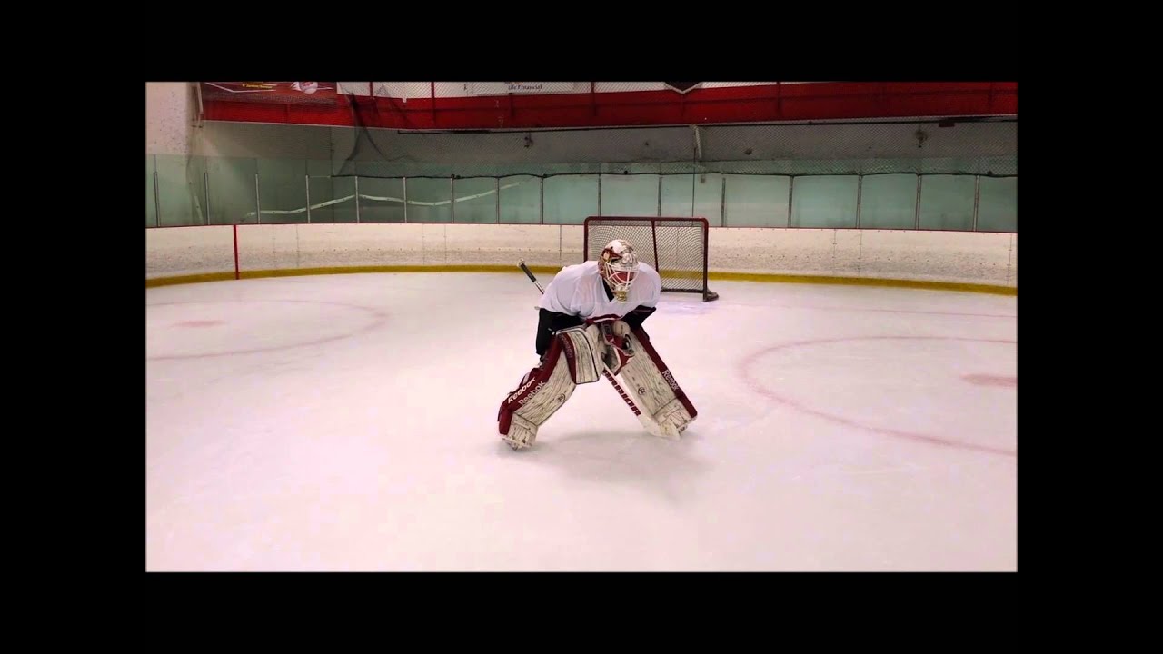 Hockey Goalie Drill Ron Veit with NHL Prospect Chris Rawlings Drill