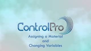 Assigning Materials and Changing Variables in a System