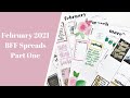 February 2021- Patreon BFF Spreads- Part ONE