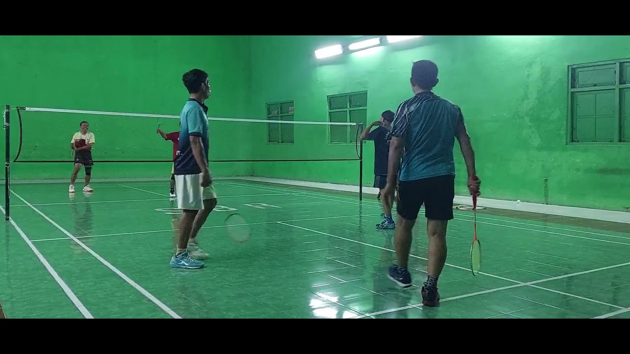 3 vs 3..yg penting happy,kalah lari...😁