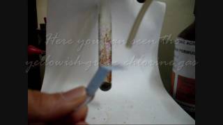 Test for chlorine gas