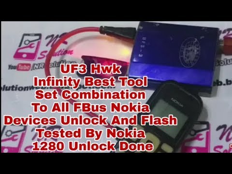 Unlock Password Nokia 1280 By Infinity Best Tool Use Fbus Cable Done..
