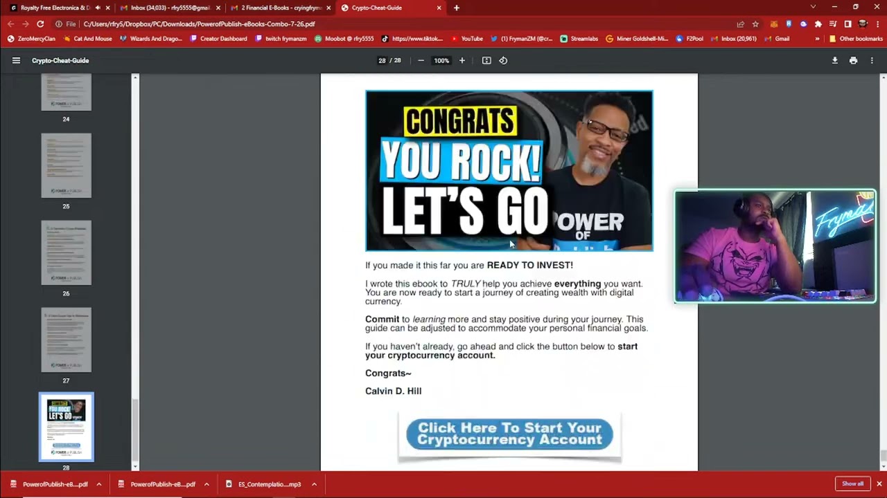 Reading a Crypto Guide by Calvin D. Harris Perfect for beginners LETS  INVEST! - YouTube