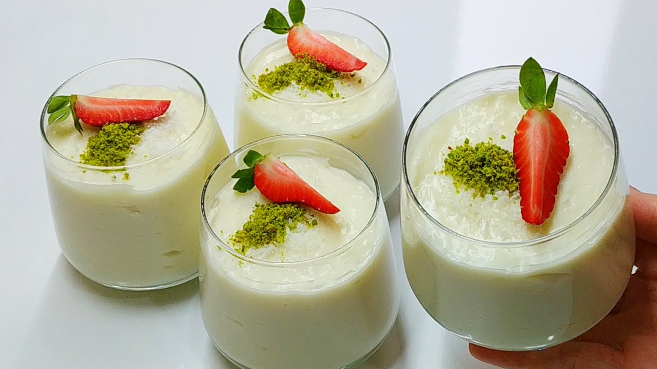 😍BU TATLIYI YAPMAK 1 LİTRE SÜTE BAKAR BEYAZ ÇİKOLATALI HİNDİSTAN CEVİZLİ MUHALLEBİ #7