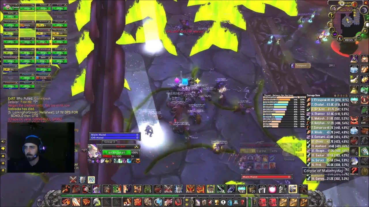 Heigan The Unclean Classic WoW NAXXRAMAS Safety Dance YouTube