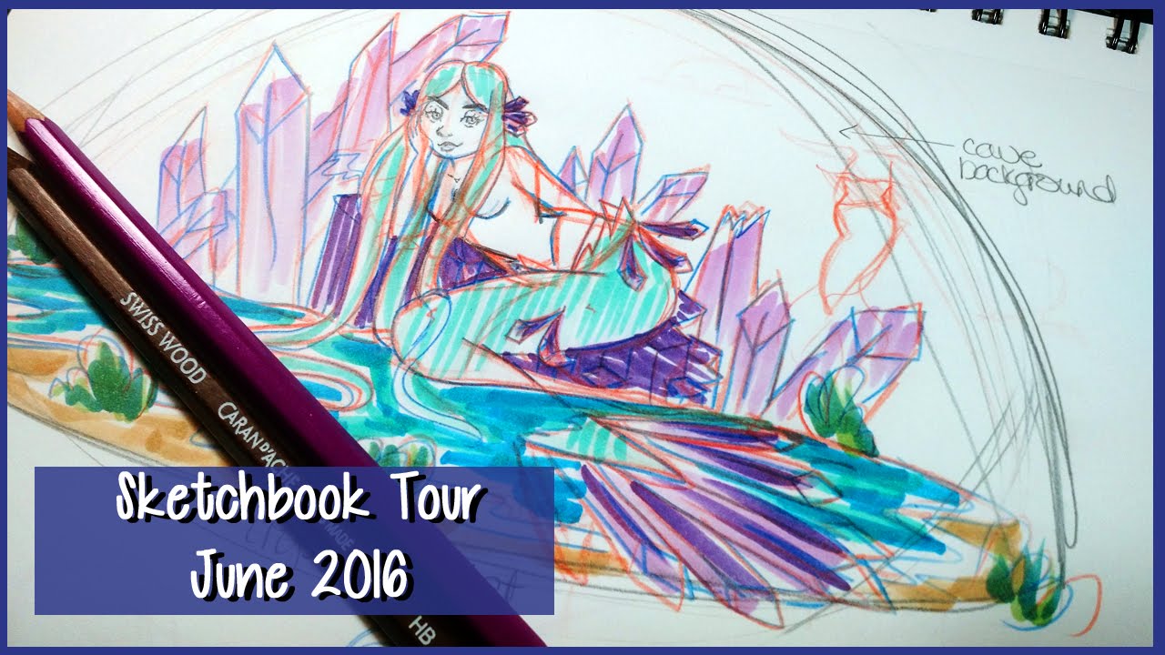 SKETCHBOOK TOUR ~ June 2016 - YouTube