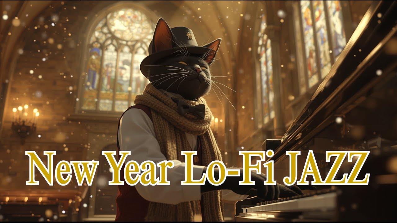 ✨ Новогоднее Lo-Fi джаз-кафе — тёплый свинг и уютное фортепиано ✨