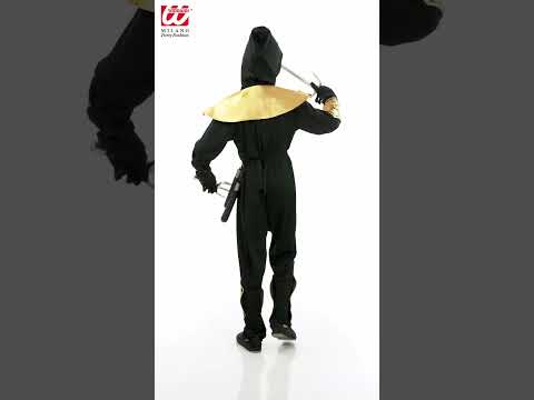 Ninja kostuum Gold Kombat kind video