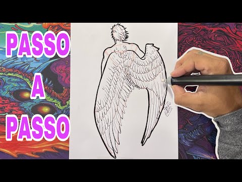 HOW TO DRAW A TUMBLR ANGEL - ADVANCED DRAWING