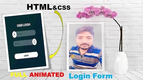How to create login form| sublime text 3|full animation|2024