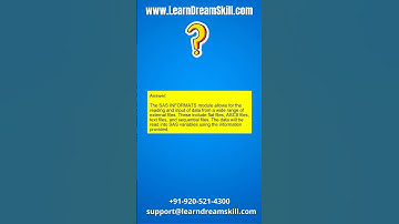 SAS Interview Question : 81. What exactly are SAS informats?
