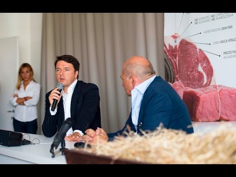 Intervento di Renzi all'Azienda agricola "La Granda" di Genola