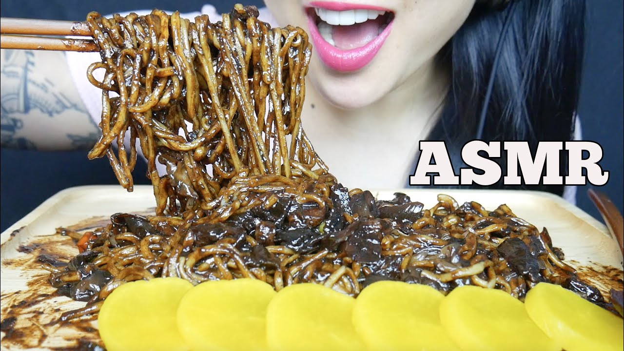 ASMR REAL BLACKBEAN NOODLES *Jjajamyneon (EATING SOUNDS) NO TALKING | SAS-ASMR
