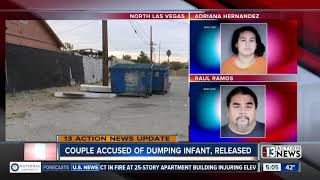 UPDATE: Couple accused of killing baby, putting in dumpster released from custody