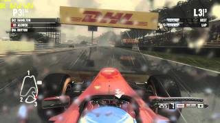 F1 2011 (PC) First Race @ Interlagos (Heavy Rain) | Gameplay & Replay | Maxed Out GTX580 SLI DX11