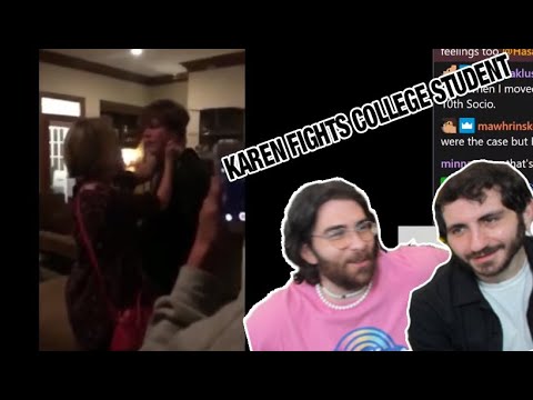 Thumbnail for HasanAbi REACTS to Karen Attacks a Student w/Felix Biederman │ CHUD REACTS