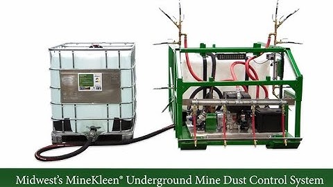 MineKleen Sprayer Underground Mining Dust Control Midwest