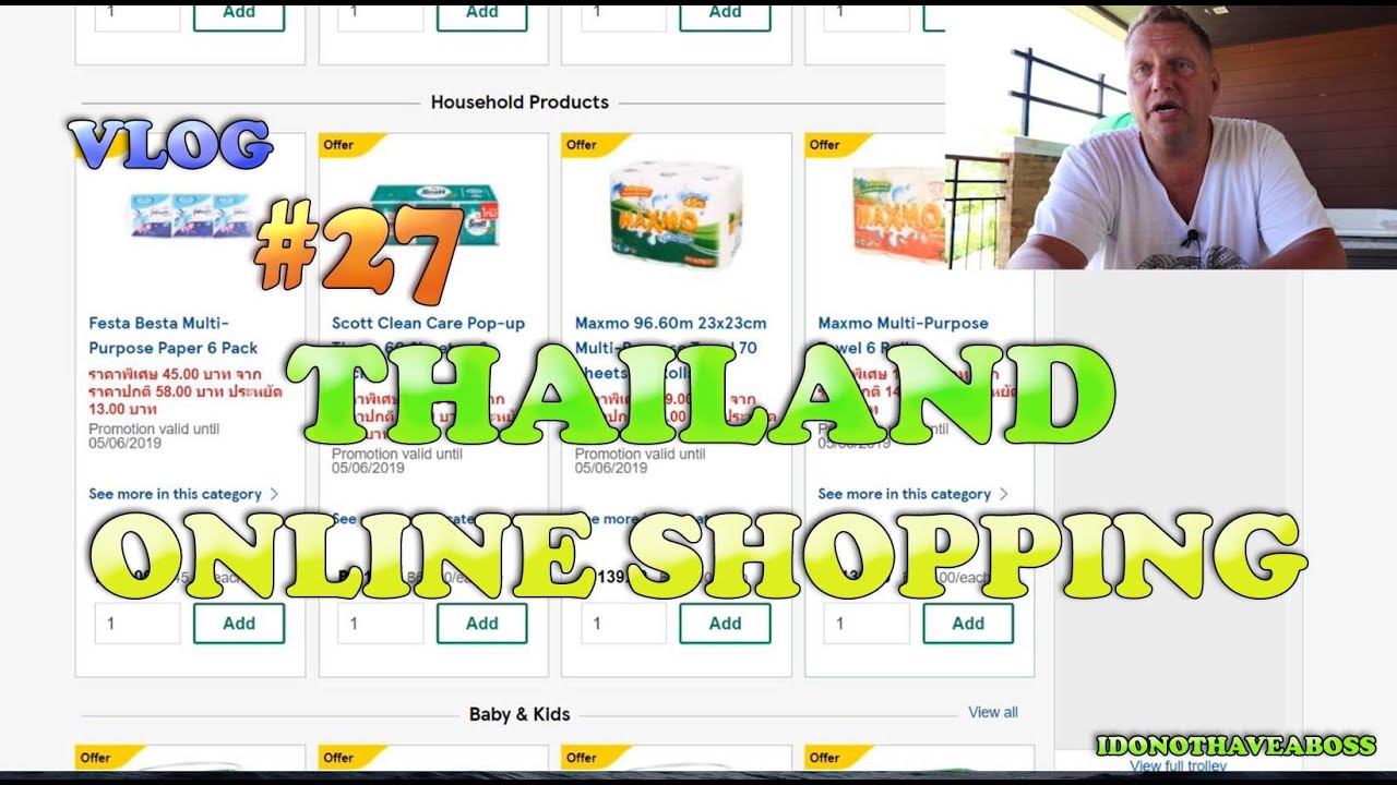 Vlog #27 Tesco Lotus and Lazada Online Shopping in Thailand