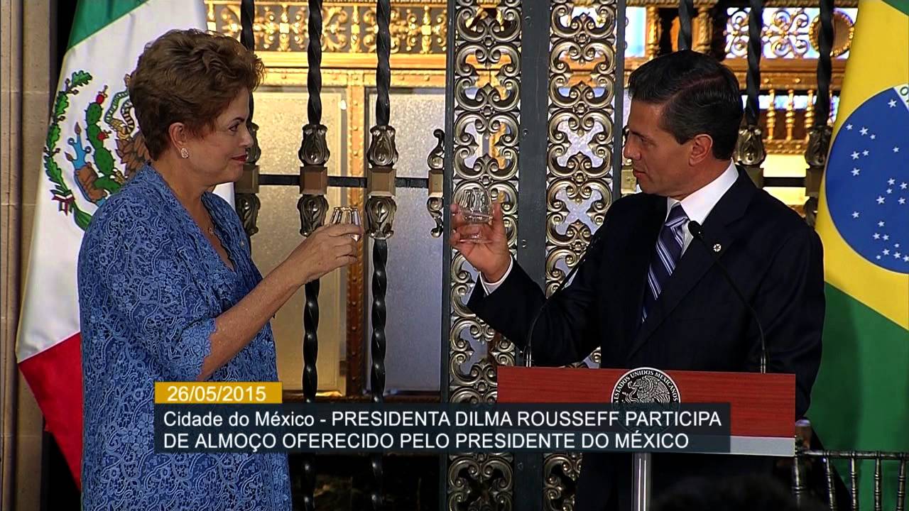 Dilma Rousseff participa de almoço oferecido pelo presidente do México