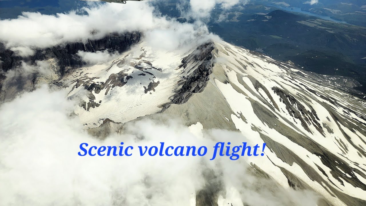 [4K] Kenmore Air Scenic Flight: Boeing Field to Mt. St. Helens round trip