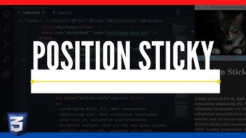 ▶ Cómo se usa y por qué NO FUNCIONA POSITION STICKY | CURSO de CSS Básico desde cero 2021 #38