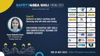 SAFETY4SEA Manila 2023, Danna Raphaella Ocado, I.M.A Center, Cultivating soft skills for seafarers screenshot 1