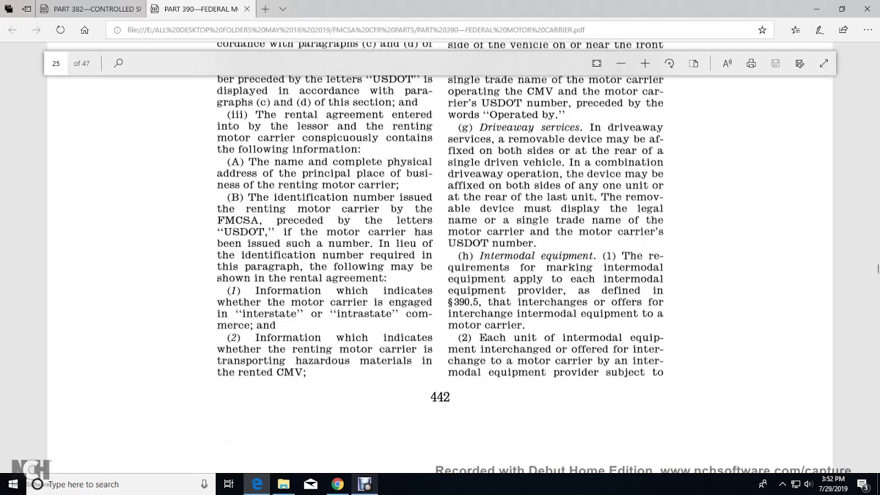 PART 390—FEDERAL MOTOR CARRIER SAFETY REGULATIONS; GENERAL part 2 YouTube
