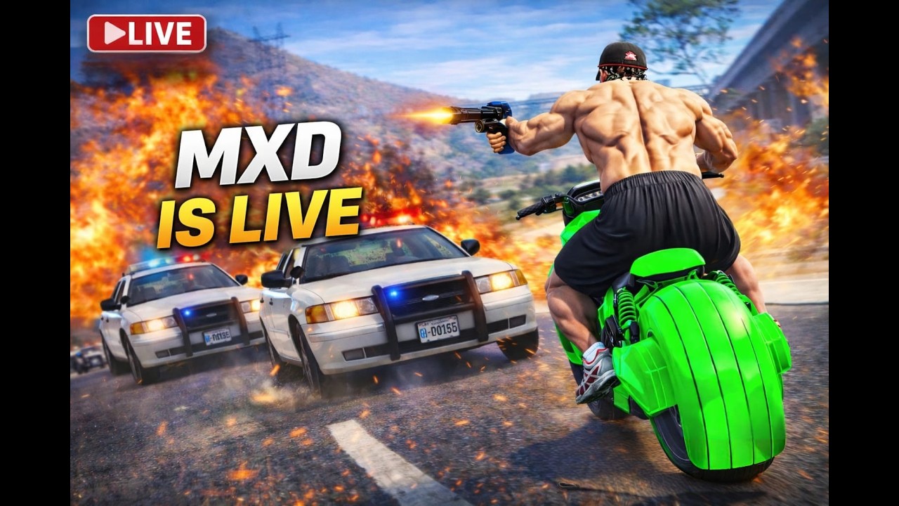 🔴GTA 5 LIVE Full Chaos in Los Santos Explosions Cops Madness Day 37 # ...