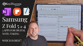 Note Taking Apps for Samsung Galaxy Fold 5 with S Pen