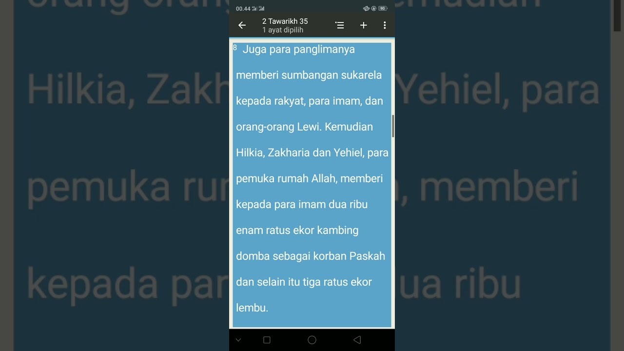 KITAB SUCI 2 TAWARIKH 35:8(TB)