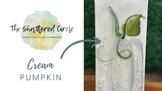 Cream Pumpkin (Glass & Resin Art Tutorial)