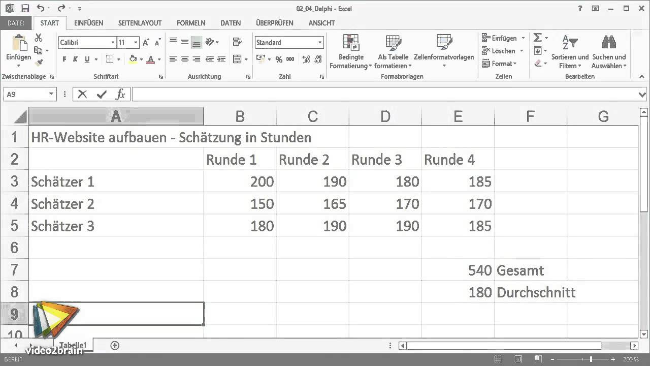 New Projektzeitpläne managen Tutorial: Zeit und Kosten schätzen |video2brain.com