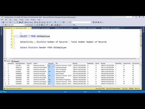 Microsoft SQL Server Performance Tuning Part 28 : What is Selectivity in SQL Server