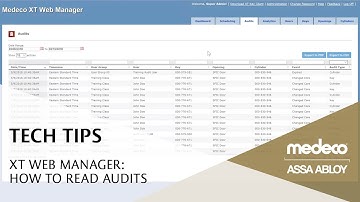 Medeco XT Web Manager: How to Read Audits - Medeco Locks