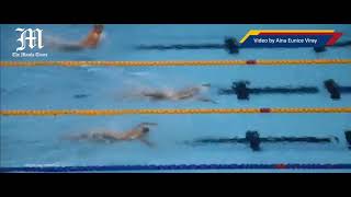 James Deiparine wins the gold in men's 100m breastroke event screenshot 3