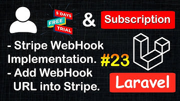 Webhook Implementation and Add into Stripe | User Trial & Subscription System in Laravel #23