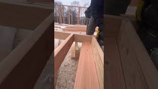how we frame our corners #construction #framing #wood #carpenter #easy #viral #architecture