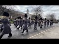 The band of the coldstream guards  freedom of chelsea parade 9th march 2024