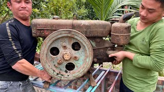 Restoration of old D12 diesel engine | Restore and repair old D12 diesel engine