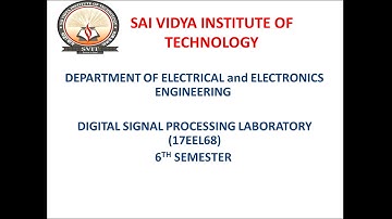 Design and implementation of FIR filters.